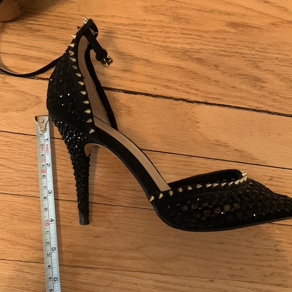 Zara - Heels with small gold spikes and mesh round toe - size 8 - Picture 11 of 11